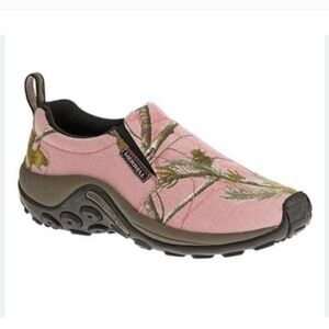 NEW Merrell Jungle Moc Pink Camo Canvas Slip-On Shoes